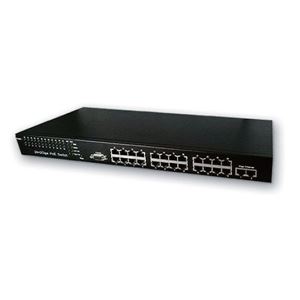 24 Port POE SWITCH, 2P GBE, 200W (POE-SW2402L)