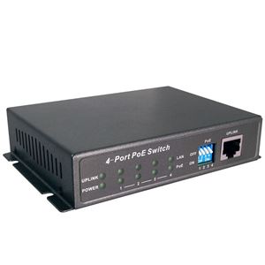 POE Switch 4CH, Up to 65W of POE power, 10/100 Base-T Lan (POE-SW541E)