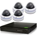 4 HD-CVI Cameras Security System, 720p Dome IR Cameras kit (CVI4-4Pro1D)