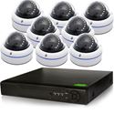 8 HD-CVI Complete Security IR Dome Camera system Vandalproof (CVI8-8Pro1D)