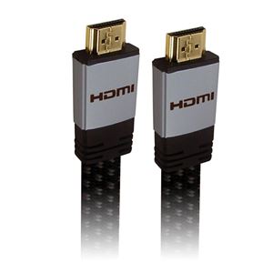 15ft HDMI Flat Cable 24k Gold Triple Shield (CB-TNC202NBW5028)