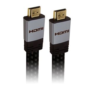 4.5ft HDMI Flat Cable 24k Gold Triple Shield (CB-TNC202NBW1530)