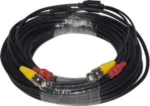 Premade Premium 60 ft Power and Video Pre-made Cable (CB-BNC-06)