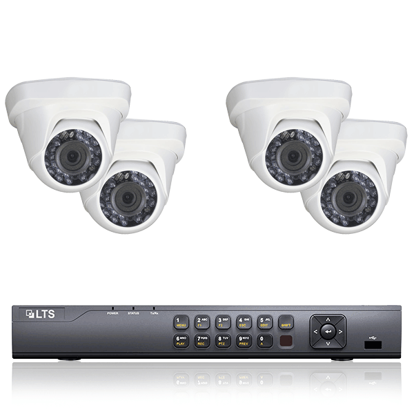 4 dome camera security system