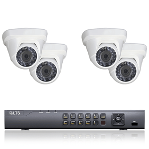 2MP HD-TVI 4 Dome Camera Security System