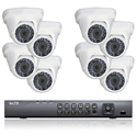 8 HD-TVI Dome Camera Security System