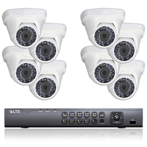 8 HD-TVI Dome Camera Security System