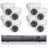 8 HD-TVI Dome Camera Security System