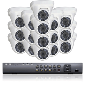 16 HD-TVI Dome Camera System Package