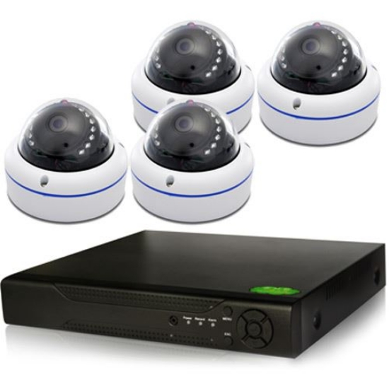 Picture of 4 IP Camera Security System, 1.3MP Mini Dome IR Camera (NVR8-4Pro2D)