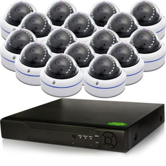 Picture of HD-CVI 16 Dome Camera Complete Security System (CVI8-16Pro1D)