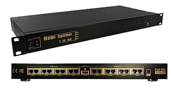 Picture of 1 in 8 out HDMI Splitter over UTP  (CAT5e/6) (OP-HKSP0108BC)