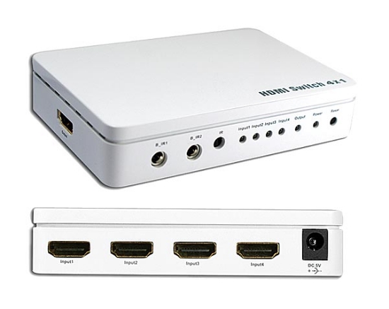 Picture of 4 in 1 out (4 x 1) HDMI Switcher (OP-HKSW0401PH)