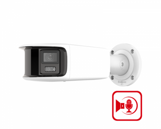 Picture of 8MP Panoramic outdoor Bullet IP Camera Dual Lens: 2 x 4mm Fixed Lens (GNC348G2P-XBLU-SL)