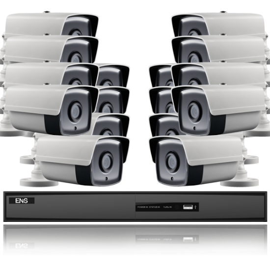 Picture of 16 HD 5MP Bullet Camera System Package