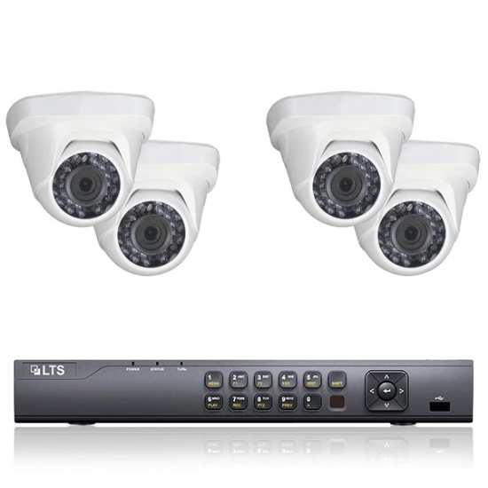 Picture of 2MP HD-TVI 4 Dome Camera Security System