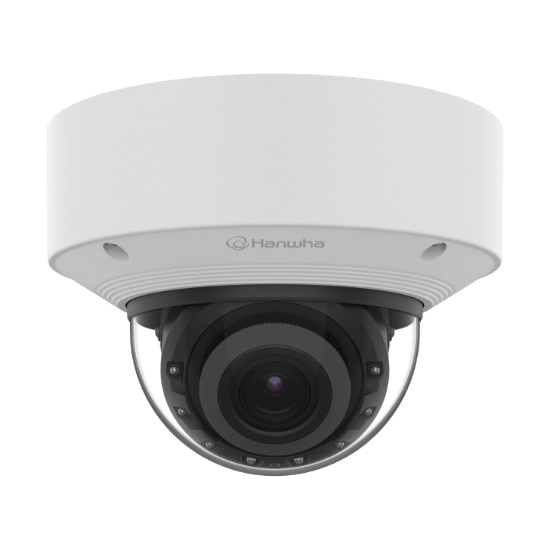 Picture of Hanwha Vision 5MP Outdoor Dome IP Security Camera with 3.3-9.3mm Lens and Built-In IR (XNV-A8084R)