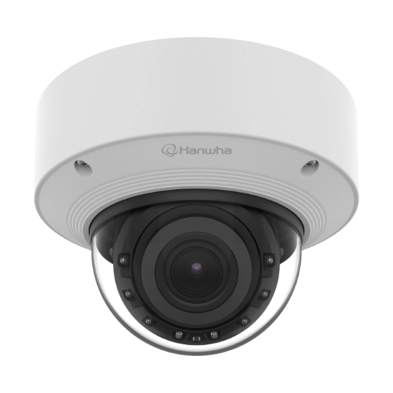 Picture of Hanwha Vision 5MP Indoor Dome IP Security Camera with 3.3-9.3mm Lens, 2.8x Optical Zoom and Built-In IR (XND-A8084RV)