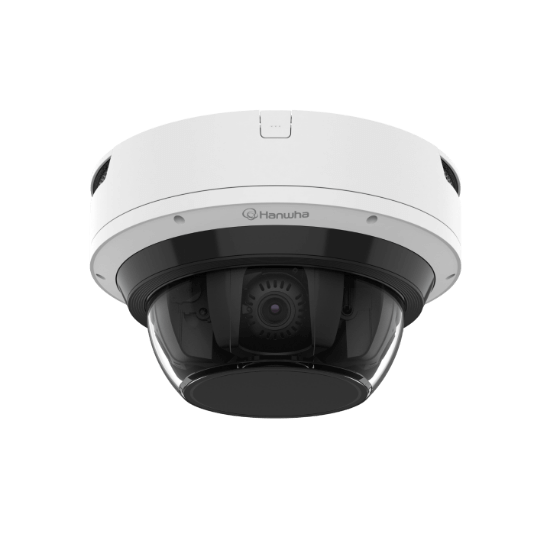 Picture of Hanwha Vision 4x8MP Outdoor Multi-Directional Dome IP Security Camera with 4.38-9.33mm and Built-In IR (PNM-C32084RQZ)