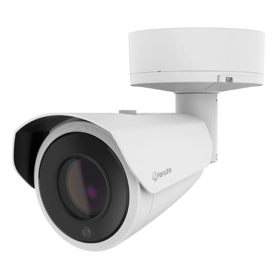 Picture of Hanwha Vision 8MP Outdoor Bullet IP Security Camera with 6.91~214.7mm Lens, 31x Optical Zoom, and Built-In IR (PNO-A9311R)