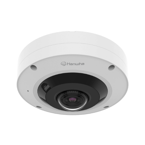 Picture of Hanwha Vision 12MP 4K Night Vision Outdoor Fisheye IP Security Camera with AI (XNF-9013RV)