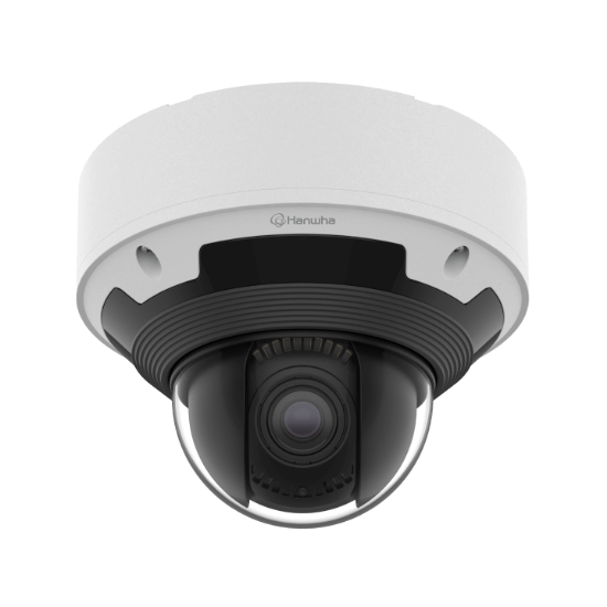 Picture of Hanwha Vision 2MP Night Vision Outdoor Dome PTRZ IP Security Camera with AI, 2.8~12mm Motorized Lens (XNV-6083RZ)