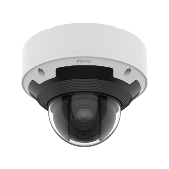 Picture of Hanwha Vision 6MP Night Vision Outdoor Dome PTRZ IP Security Camera with AI, 4.4~9.3mm Motorized Lens (XNV-8083RZ)