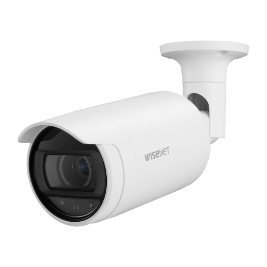 Picture of Hanwha Vision 2MP Night Vision Outdoor Bullet IP Security Camera, 3.3-10.3mm Varifocal Lens (ANO-L6082R)