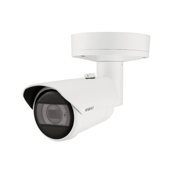 Picture of Hanwha Vision 6MP Night Vision Outdoor Bullet IP Security Camera with IVA, 4.4~9.3mm Motorized Lens (XNO-C8083R)