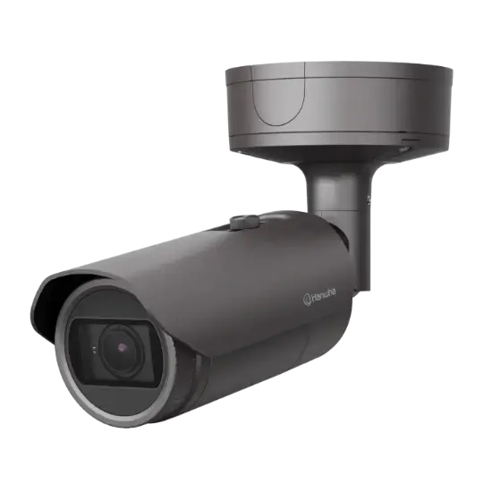 Picture of Hanwha Vision 8MP 4K Night Vision Outdoor Bullet License Plate Recognition IP Security Camera (PNO-A9081RLP)