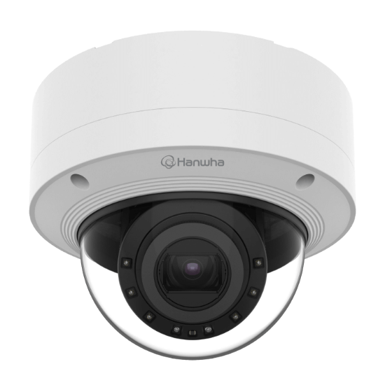 Picture of Hanwha Vision 2MP Night Vision Outdoor Dome IP Security Camera, 5.2~62.4mm Motorized Lens (XNV-6123R)