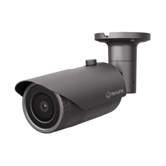 Picture of Hanwha Vision 4MP Night Vision Outdoor Bullet IP Security Camera, 2.8mm Fixed Lens (QNO-7012R)