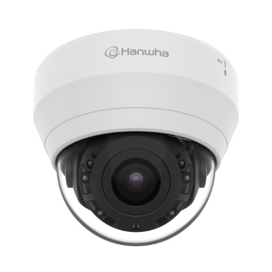 Picture of Hanwha Vision 4MP Night Vision Dome IP Security Camera with Built-in Mic, 3.1x Optical Zoom (QND-7082R)