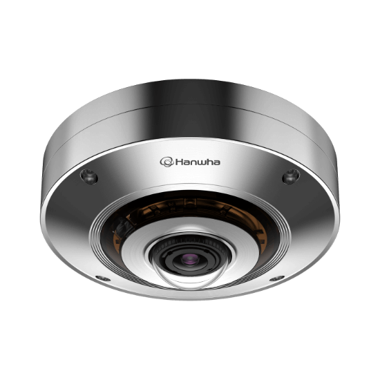 Picture of Hanwha Vision 12MP Night Vision Stainless Steel Outdoor Fisheye IP Security Camera (XNF-9010RS)