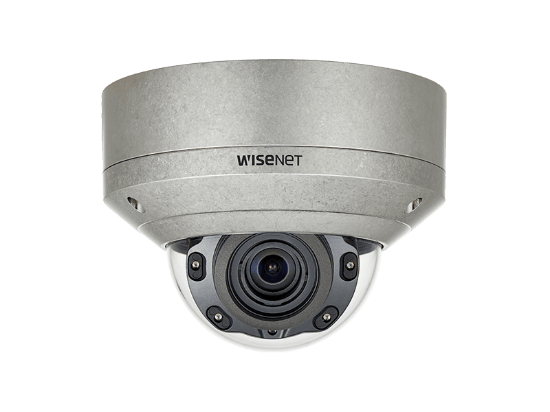Picture of Hanwha Vision 5MP Night Vision Stainless Steel Outdoor Dome IP Security Camera with 3.9~9.4mm Motorized Lens, NSF/ANSI Standard 169 (XNV-8080RSA)