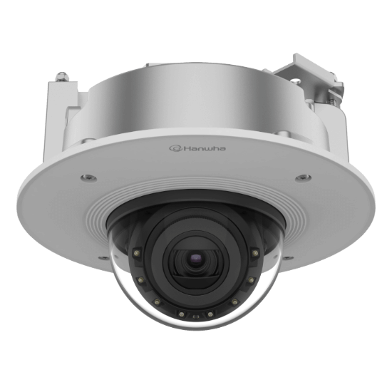 Picture of Hanwha Vision 8MP 4K Night Vision Indoor Flush-Mount Dome IP Security Camera with 3x Optical Zoom (XND-9082RF)