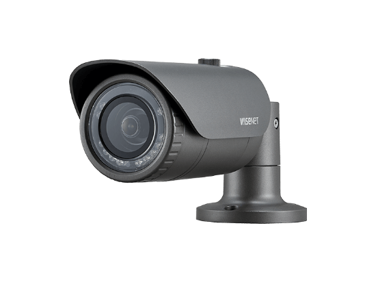 Picture of Hanwha Vision Outdoor Bullet HD CCTV Security Camera with Night Vision and 4mm Fixed Lens - 4MP (HCO-7020RA)