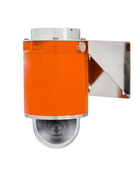 Picture of Hanwha Vision T-Series 2MP Explosion-Proof PTZ Dome Camera, 4.44-142.6mm Varifocal Lens. Orange (TNP-X6322EPT3-Z)