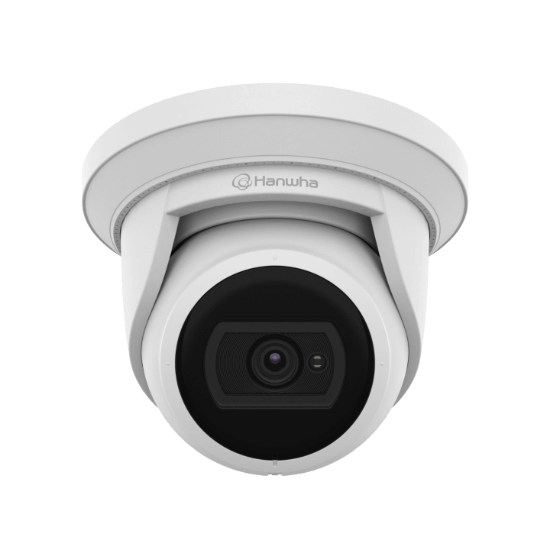 Picture of Hanwha Vision 5MP H.265 IR Outdoor Turret IP Security Camera with 2.8mm Fixed Lens (QNE-8011R)