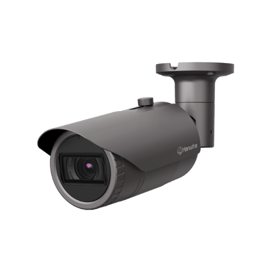 Picture of Hanwha Vision 2MP H.265 IR Outdoor Bullet IP Security Camera with Motorized Lens (QNO-6082R)