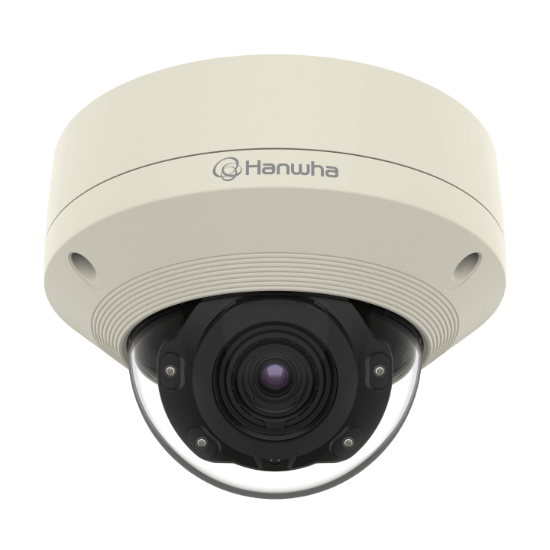 Picture of Hanwha Vision 5MP Night Vision Outdoor Dome IP Security Camera, H.265 (XNV-8080R)